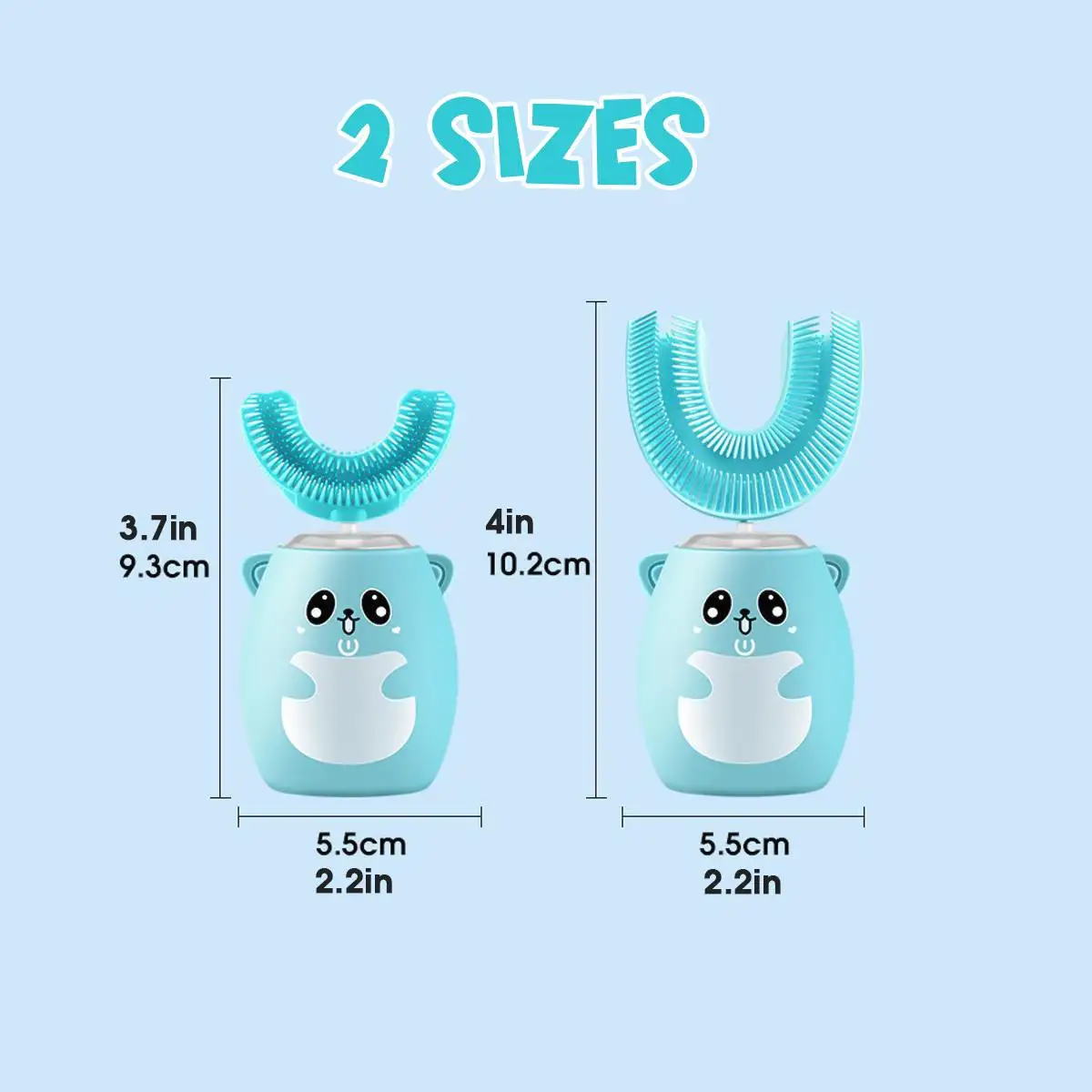 

NEW Smart 360 Degrees MINI Electric Toothbrush Kids Silicon Automatic Ultrasonic Teeth Tooth Brush Cartoon Pattern Children