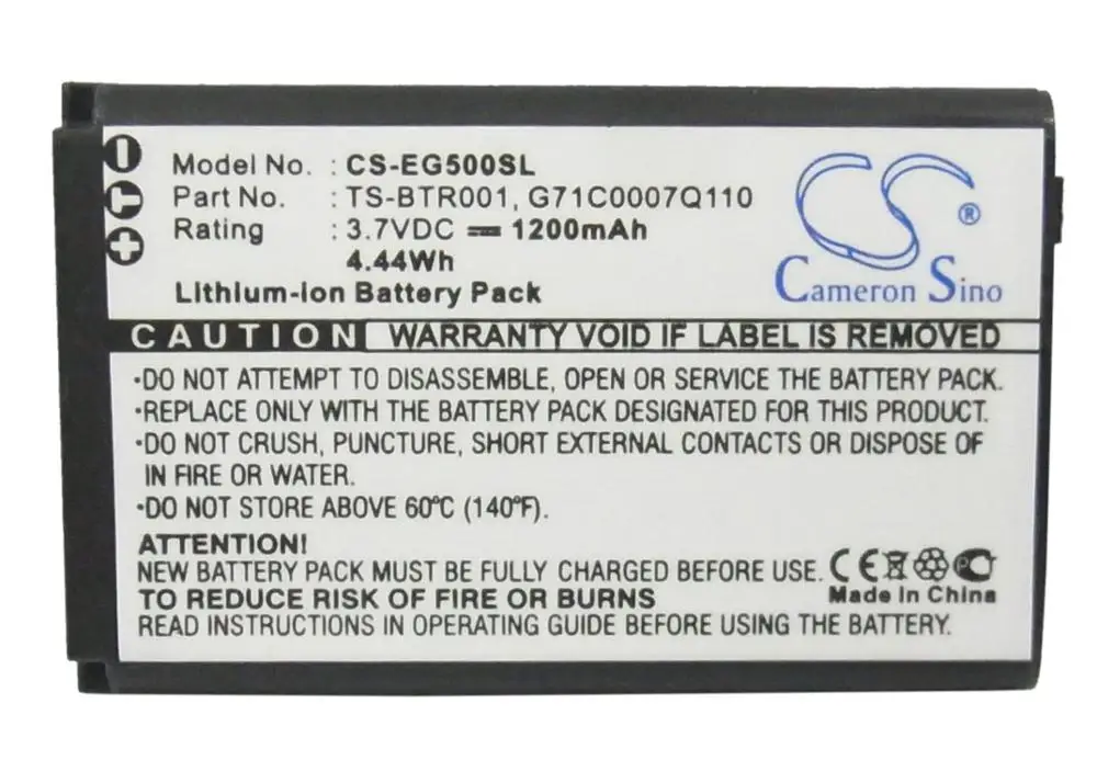 

Wholesale PDA Battery For Toshiba Portege G500, TS-BTR001 battery (1200 mAh)