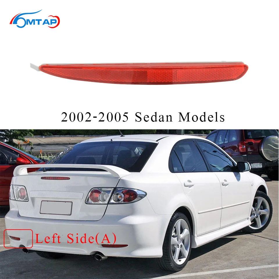 Отражатель заднего бампера Garnish противотуманная фара для Atenza Mazda 6 GG Sedan/Wagon 2002 2003 2004 2005 2006 2007 2008 - Цвет: LH-Sedan(02-05)