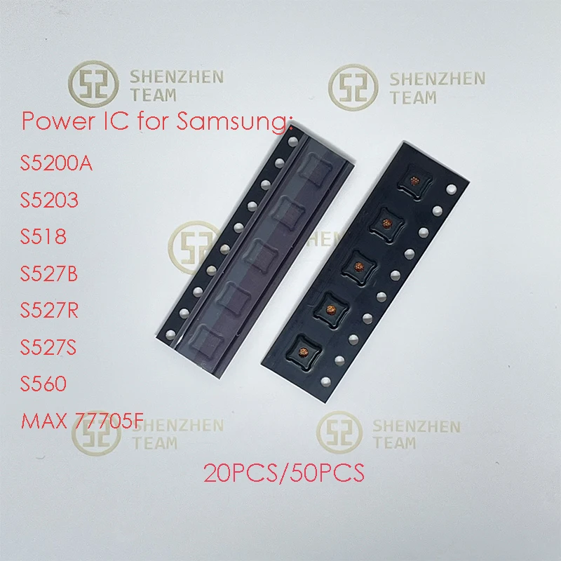 SZteam 20 50 шт./лот Power IC S5200A S5203 S518 S527B S527R S527S S560 MAX77705F для Samsung|Экраны мобильных