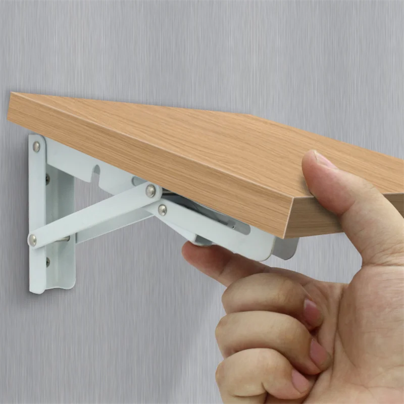 Folding shelf bracket Heavy-duty stainless steel foldable for desktop work to save space DIY | Дом и сад
