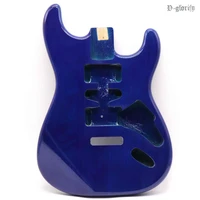 high gloss st electric guitar body dark blue color ashwood guitar barrel body electric guitar barrel parts guitar accessory