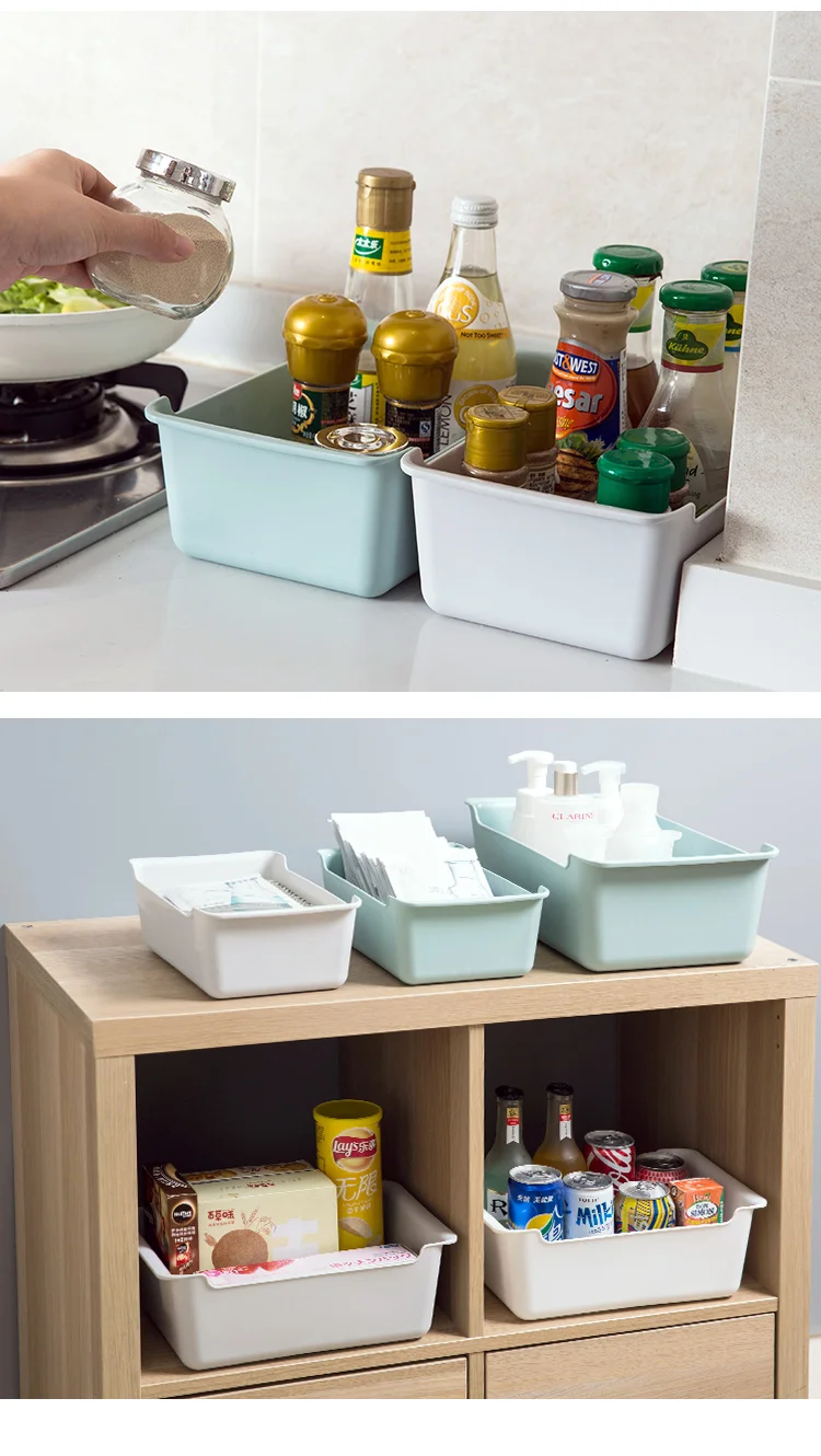 

Plain Desktop Storage Box Living Room Snacks Storage Basket Bathroom Bathroom Cosmetics Mask Clutter Organizing Box