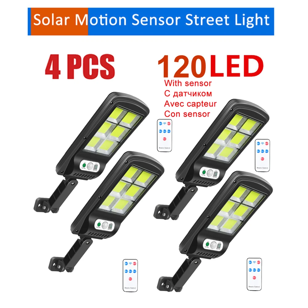 

whole sale series Solar Light Solar Lamp Powered Sunlight Motion Sensor Garden Decor Wall Lamps Street remote controller smart o