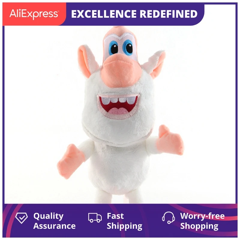 

Детские игрушки, русская мультяшная маленькая белая свинка, плюшевая белая обезьяна, мягкие хлопковые фигурки, игрушки, медный бооба Буба, п...