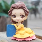 Disney 9 см Красота и с рисунком из мультфильма Красавица и Чудовище Belle фигурку модель аниме мини-украшение для дома Декор Фигурка Модели игрушки для детей, подарки для девочек