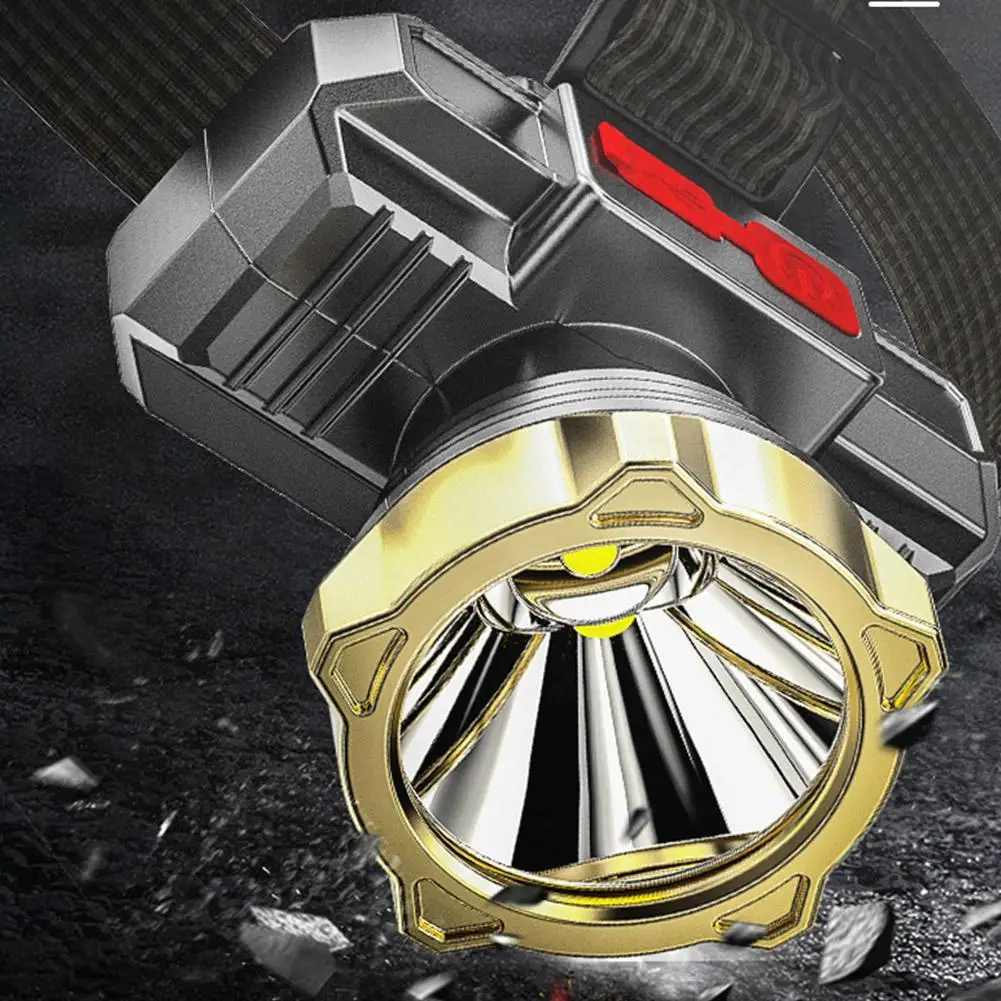 

Outdoor Night Running Headlight ABS Rechargeable Outdoor Night Fishing Hiking Headlight Waterproof Mini Portable Headlight