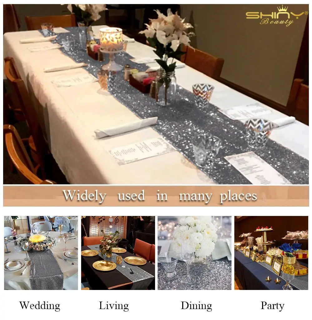 35x300 см блесток настольная дорожка современный домашний декоративный столик s