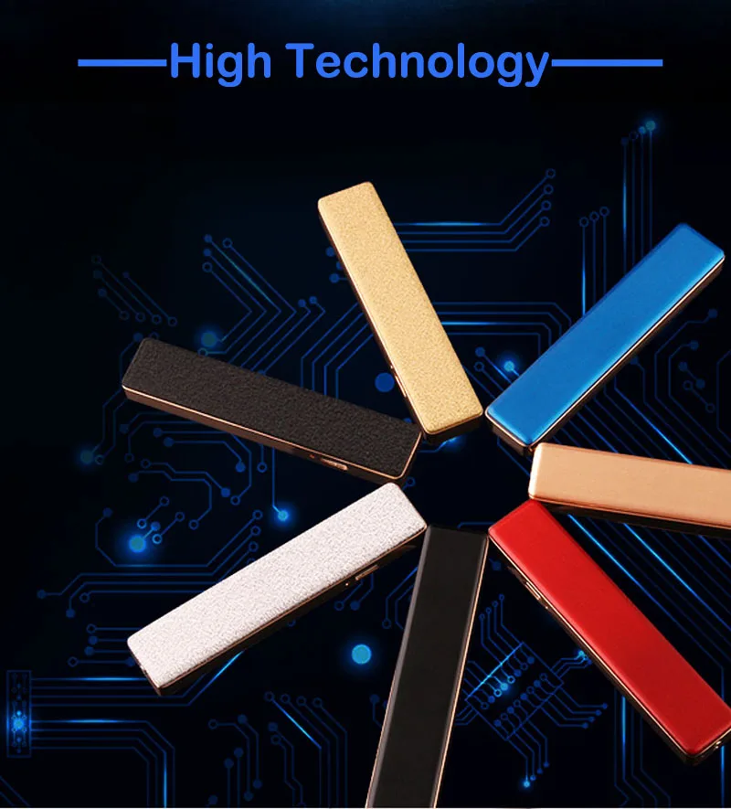 USB зажигалка с длинной полосой электрическая зарядка прикуриватель