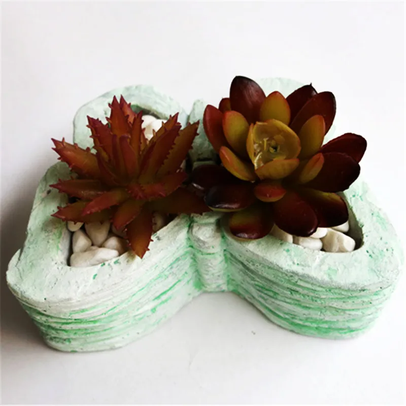 

3D Cement Butterfly Pot Making Tools DIY Home Plants Vase Mold Concrete Cement Silicone Clay Pot Molds