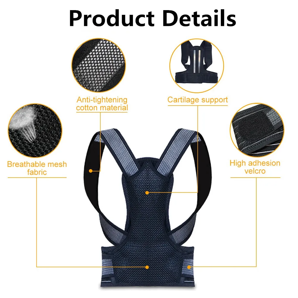 Регулируемый Корректор осанки сколиоза пояс для коррекции взрослых