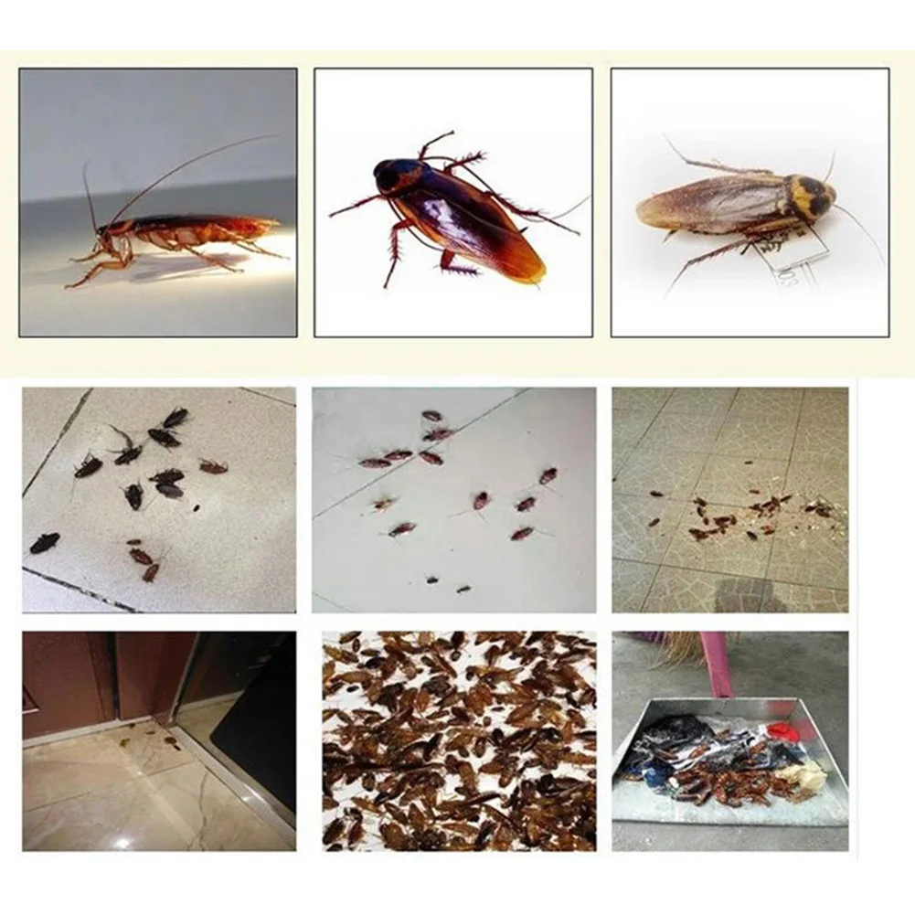 

50bag/box Roach Powder Moth Spraying Repeller Bait Trap Micro Toxic Cockroach Pesticide Killing Termite Home Pest Control Drug