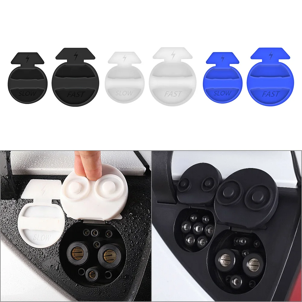 

Автомобильный порт зарядки, 2 шт., водонепроницаемый пылезащитный чехол для Tesla, модель 3 2018-2020, только для левого привода