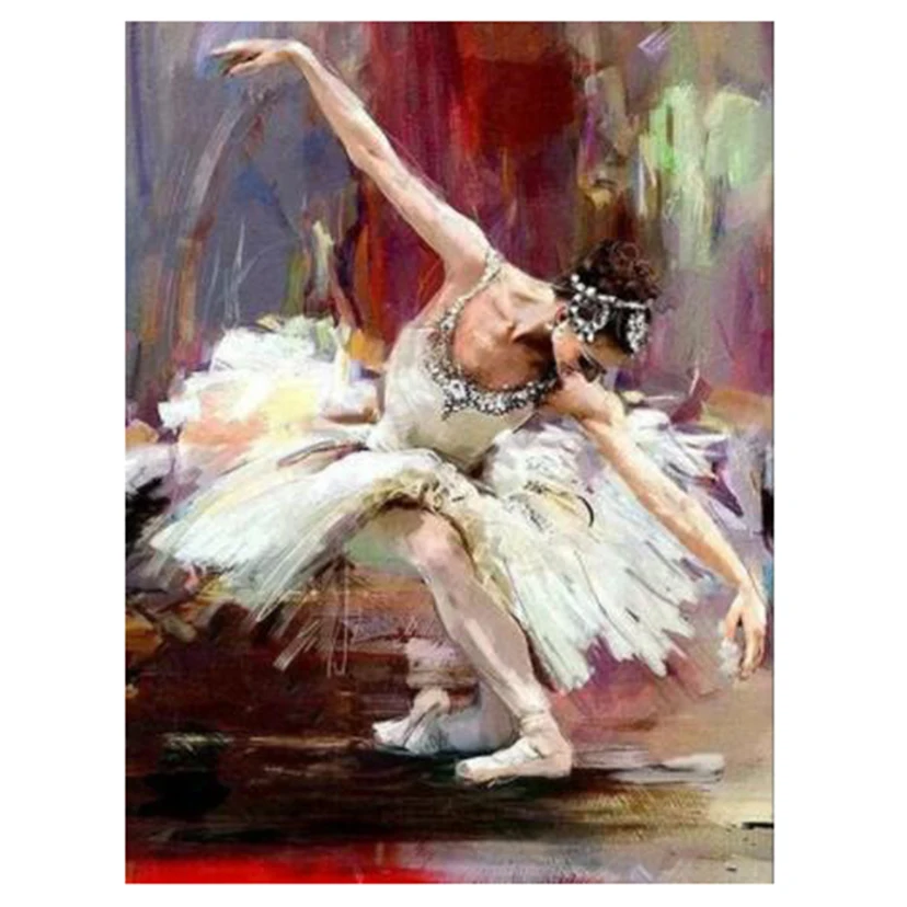 

Colorful Diamond Painting Dancer Ballerina Girl 5D Diy Mosaic Picture Full Square Round Drill Embroidery Bedroom Decor XN1170