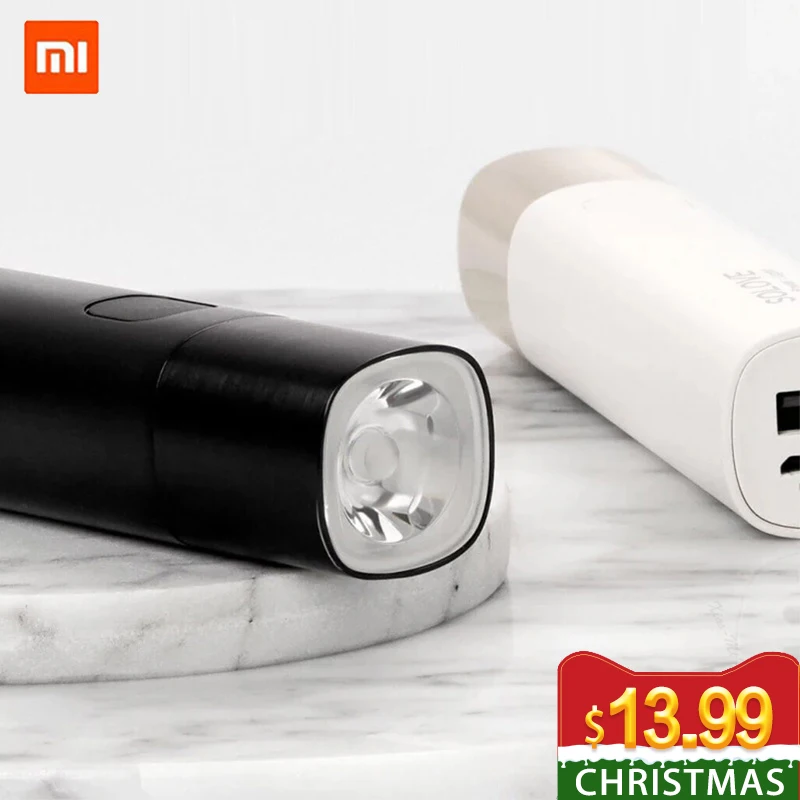 SOLOVE X3S 3000 мАч Внешний аккумулятор USB Перезаряжаемый яркий EDC фонарик портативный мини светодиодный фонарь для активного отдыха на велосипеде