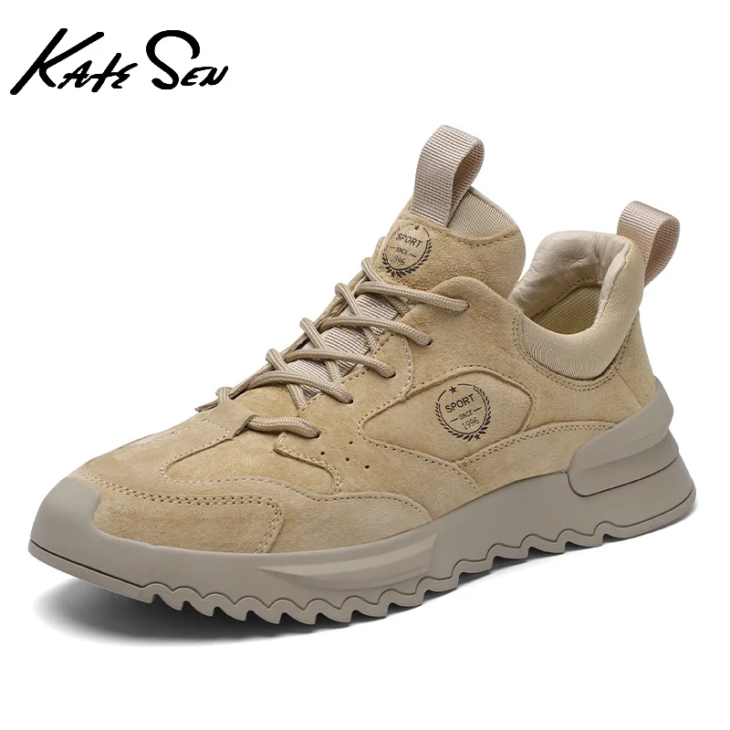 Winter men's Genuine Leather casual flat shoes High Quality Breathable Boat Shoes Outdoor New Style Loafers Trend Sneakers | Обувь
