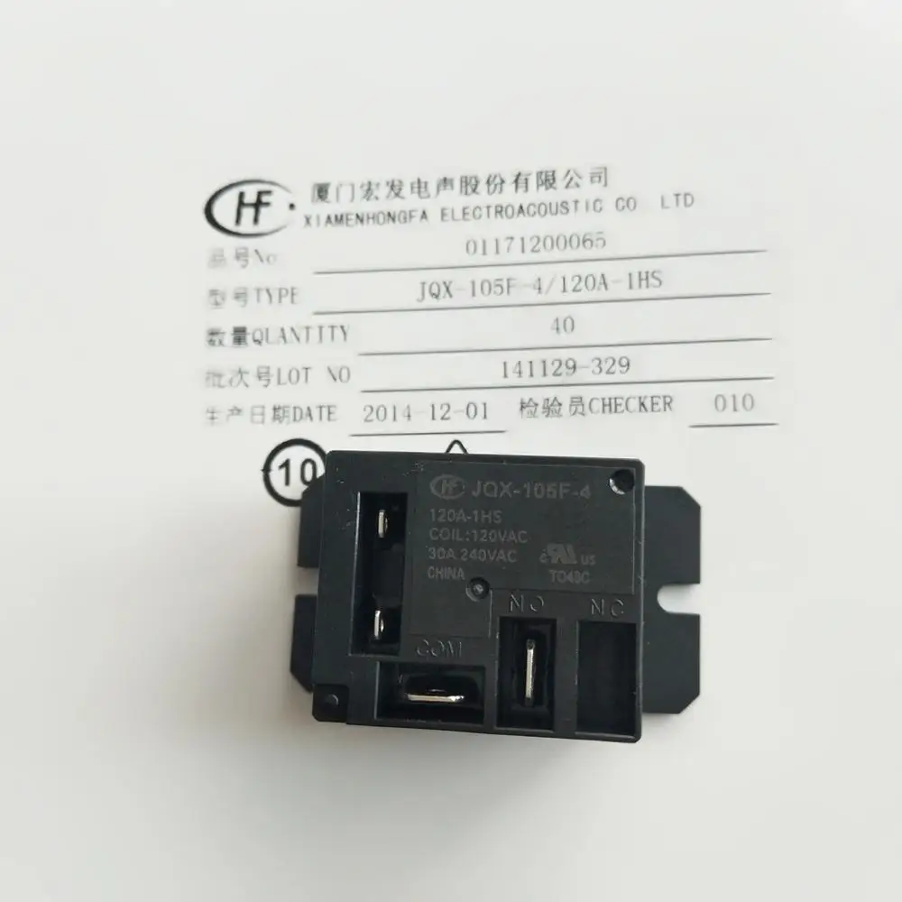 Реле высокой мощности JQX-105F-4-120A-1HS 30A 240VAC AC120 | Строительство и ремонт