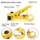 Универсальный резак инструмент для зачистки проводов кабеля, инструмент для обжима для плоского или круглого кабеля UTPSTP RG596711 кусачки коаксиальный инструмент для зачистки проводов