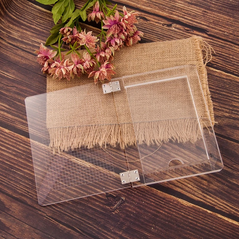 Stamping Platform Tool Positioning Scrapbook Craft Transparent Clear Stamp Folding Boards | Дом и сад