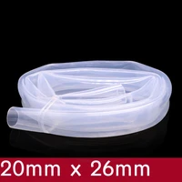 transparent flexible silicone tube id 20mm x 26mm od food grade non toxic drink water rubber hose milk beer soft pipe connect
