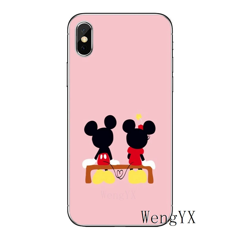 Милый мультяшный Микки Минни Маус для samsung Galaxy A10 A30 A40 A50 A60 A70 huawei P30 lite pro P Smart Y6 мягкий чехол - Цвет: minnie-mouse-A-06