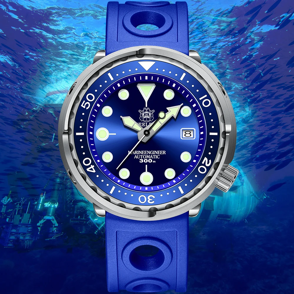 

STEELDIVE SD1975 Tuna 300M Dive Watch Men Mechanical Watch Ceramic Bezel Sapphire Glass Luminous 316L Stainless Steel Wristwatch