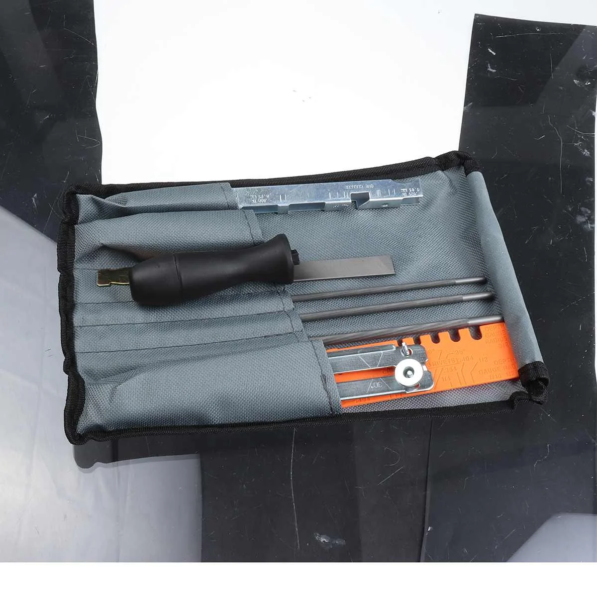 10 шт. профессиональный набор для ЗАТОЧКИ ЦЕПНОЙ ПИЛЫ инструментов деревянная