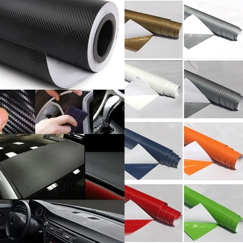 Автомобильная 3d пленка из углеродного волокна 30*152 см|Наклейки и стикеры| |