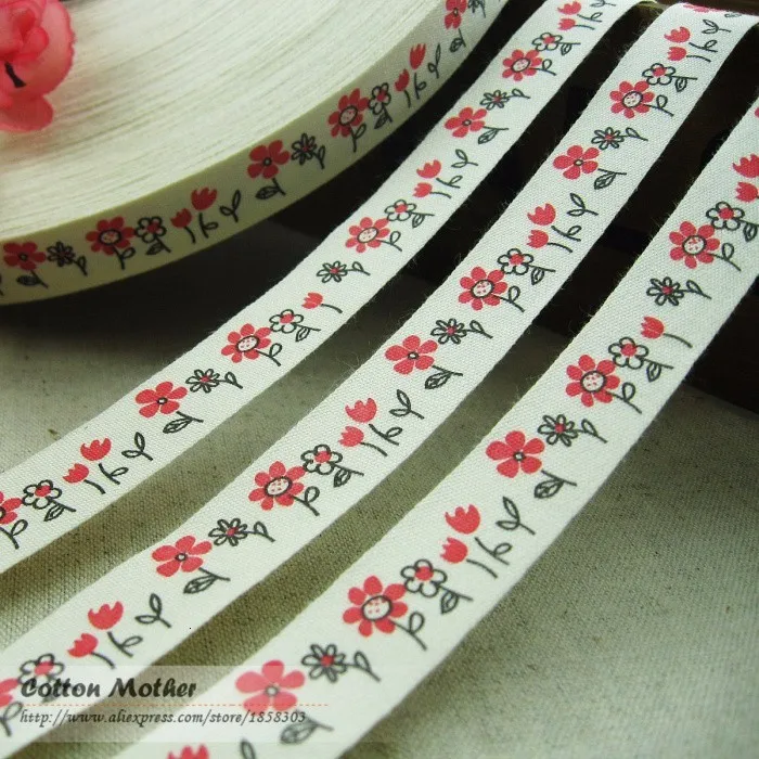 Booksew на заказ этикетки для одежды, этикетки для одежды, обуви, этикетки из хлопчатобумажной ленты, этикетки с маленьким цветком, 1,5 см ширина, аксессуары, этикеты, Para Ropa