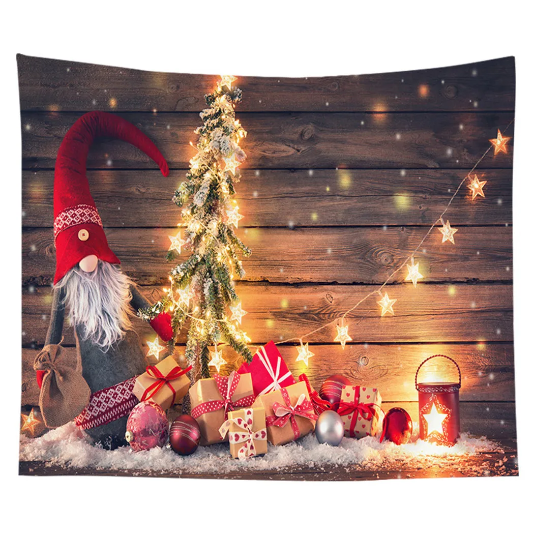 

Christmas Tapestry Wall Hanging Decoration Wall 3D Stereo Printing Art Blanket Porch Hangings Bedroom Home Christmas Background
