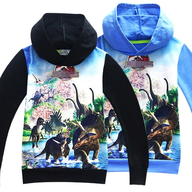Детская одежда с принтом животных новейший дизайн динозавр крутая футболка