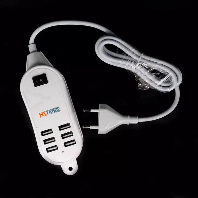 Сетевое зарядное устройство HSTRADE с 4 USB-портами 15 Вт 3 А кабель 1 5 м | Мобильные