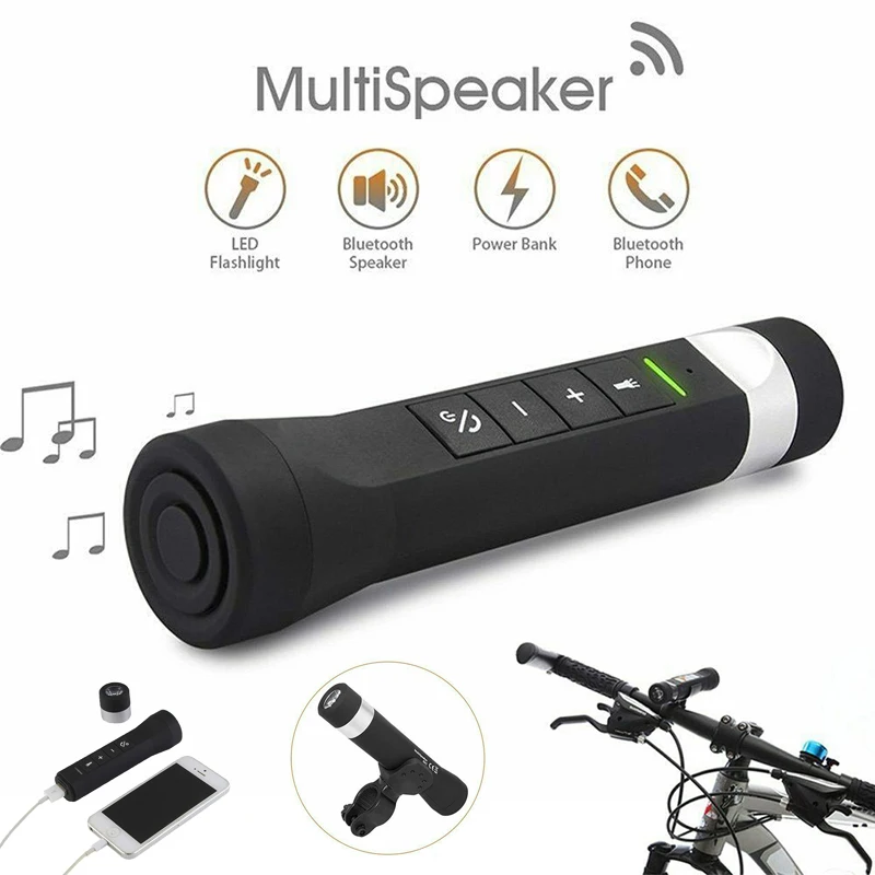 4 в 1 многофункциональный фонарик беспроводной Bluetooth динамик перезаряжаемый