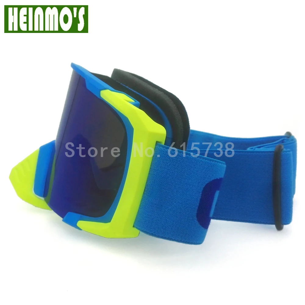 Мотоциклетные очки для мотокросса квадроцикла с синими линзами в носу модный