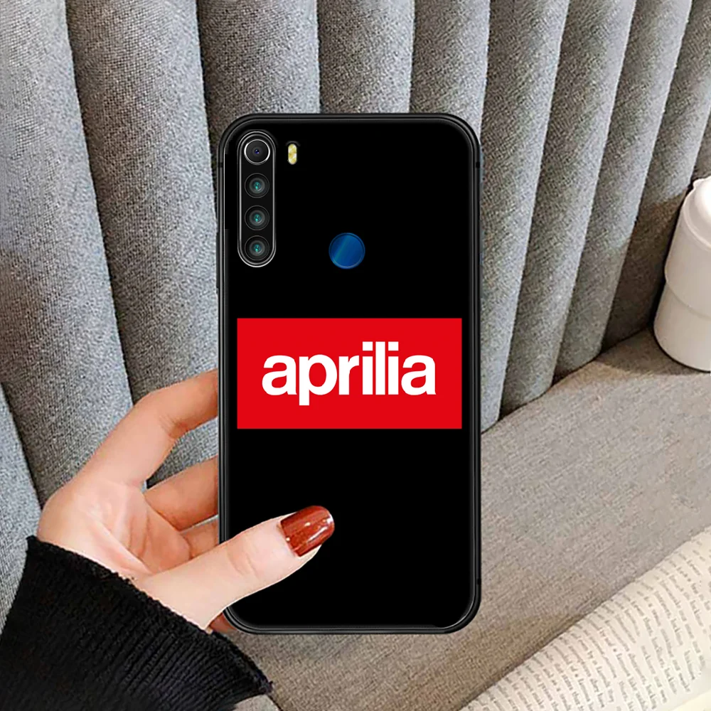 

Italy Motorcycle Aprilia Racing Phone Case Cover For XIAOMI Redmi Note 3 4 4X 5 6 7 8 9 Pro T S Max black Etui Luxury Waterproof