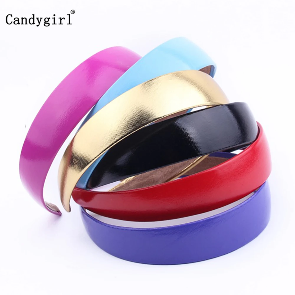 

Женская атласная повязка на голову, 3 см, широкая лента, нескользящая, «сделай сам», аксессуары для волос, тиара