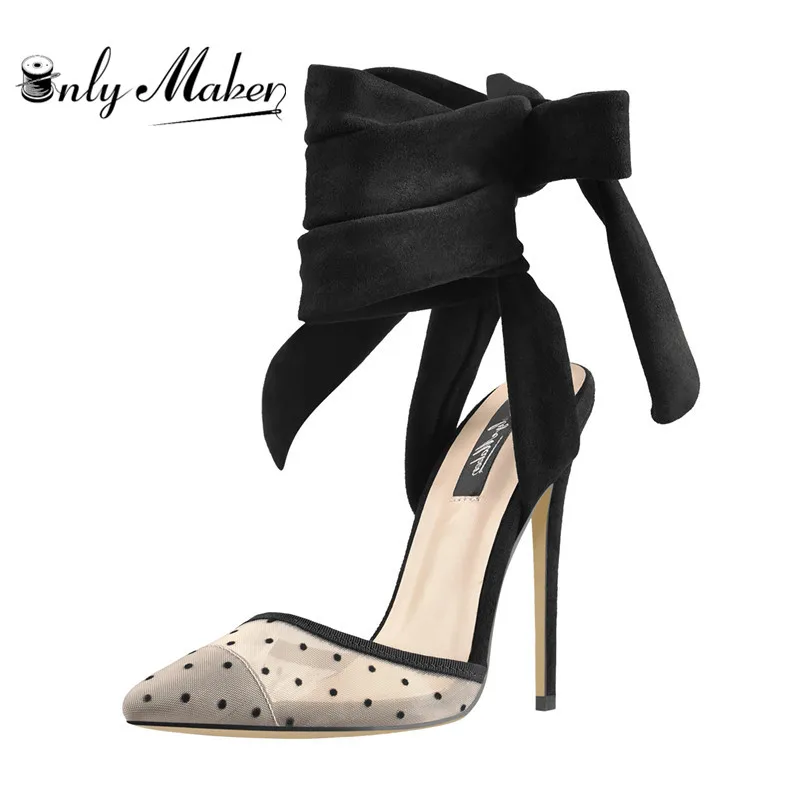 Onlymaker острый носок на высоком каблуке 12 см тонкий высокий каблук обувь из замши с