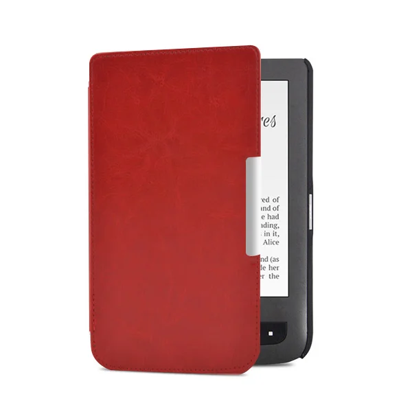 Funda чехол для карманной книги сенсорный экран 614/624/626/640 из искусственной кожи чехол для карманной книги 626 Базовая Lux Aqua читалка Капа бесплатный подарок - Цвет: PB624 FM RD