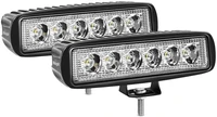 1x 18w led car lights bar signal worklight lamp spotlight fog canbus suv spot combo offroad tractor external bulbs 4x4 truck led