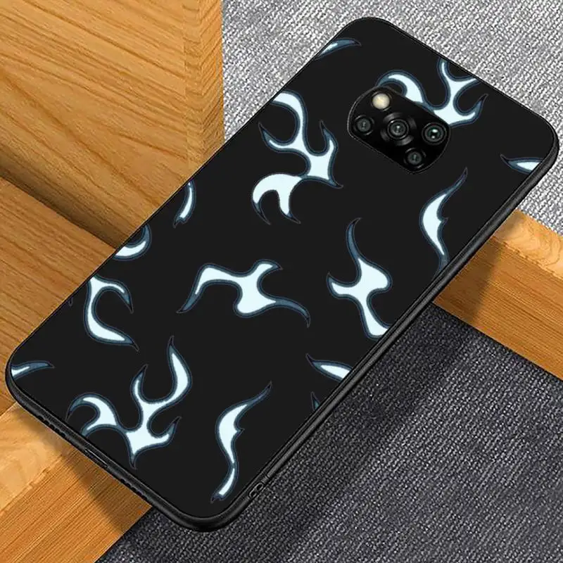 

Blue Flame Fire Phone Case For Xiaomi Mi Redmi Note 7 8 9 pro 8T 9T 9S 9A 10 Lite pro