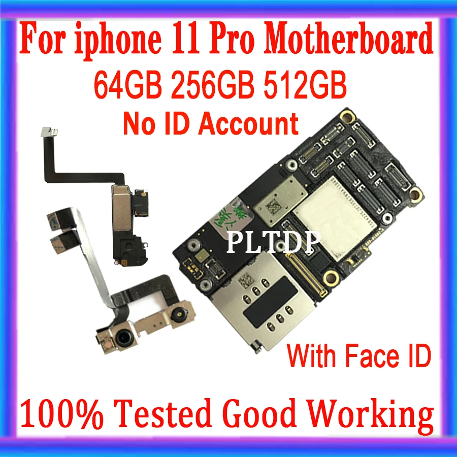 

Mainboard No ID Account Logic Board Full Chips Support Update 4G Lte Wcdma Gsm Network For iPhone 11 Pro Motherboard