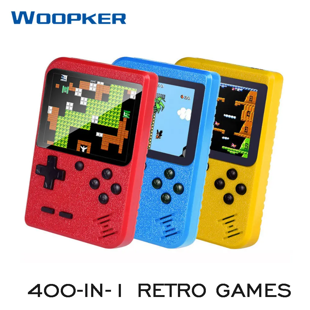 Портативная мини консоль для видеоигр в стиле ретро 3 0 дюйма Карманная игровая 400