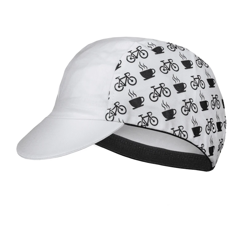 Новые Классические черно-белые кофейные велосипедные шапки OSCROLLING Gorra Ciclismo
