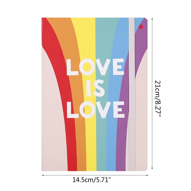 

New A5 Students Rainbow Notebook Hardcover Travel Journal Writing Notebook A5 Business Notepad Office Notepad for Travelers