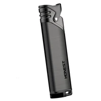 2020 mini personalized windproof straight inflatable lighter compact portable outdoor ignition gadget