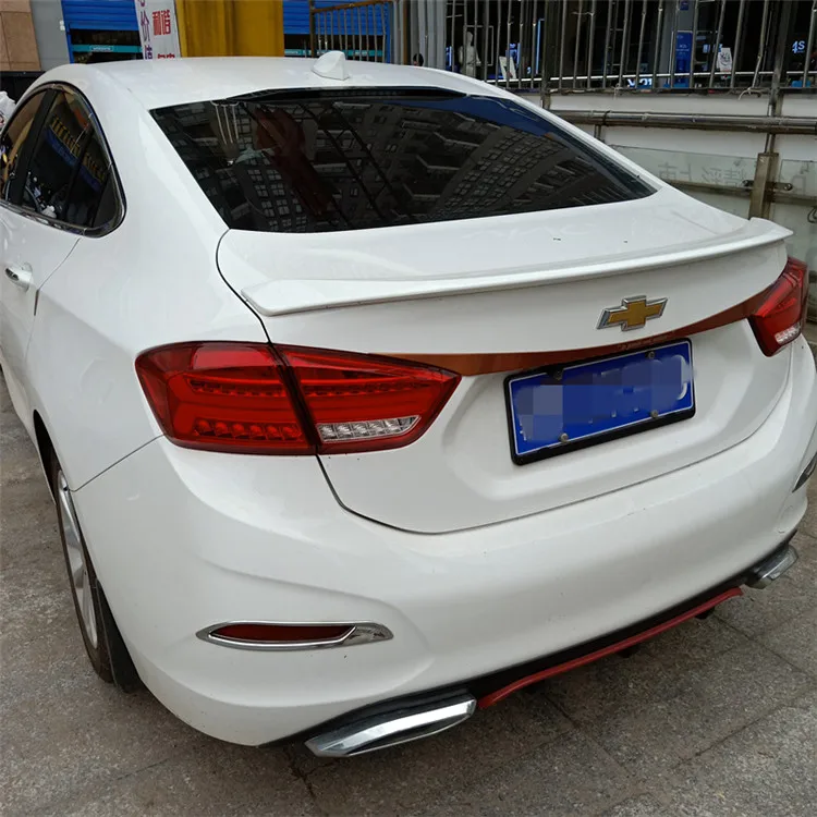Спойлер для Chevrolet Cruze 2017-2018 спойлер из АБС-пластика YWK цветное заднее крыло