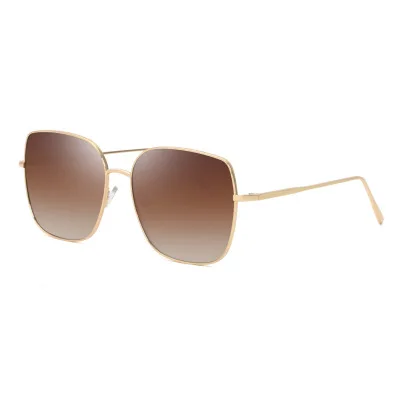 

2021 new sunglasses female fashion metal box sunglasses female tide ins European and American street glasses
