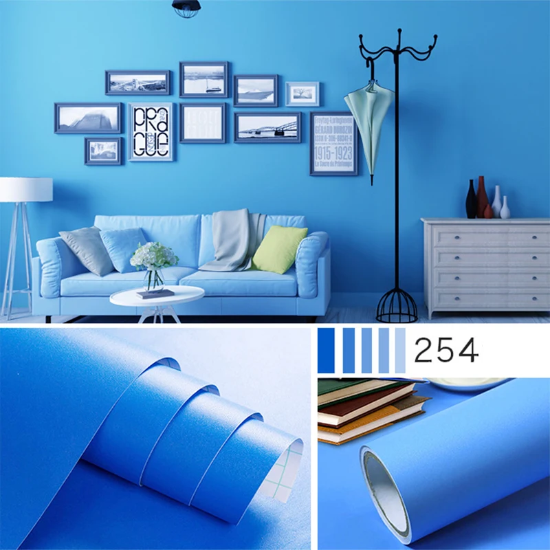 

Living Room Decor PVC Wall Paper Furniture Renovation Stickers Kitchen Cabinet Waterproof Wallpaper Home Decor Wall Stickers