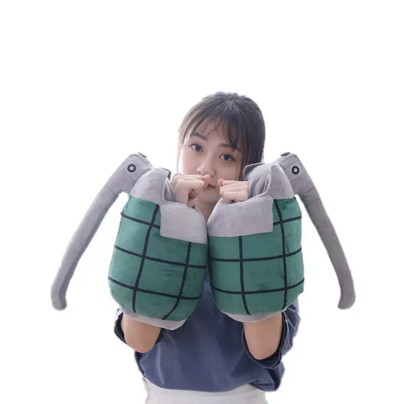 

My Hero Academia Cosplay Bakugou Katsuki Battle Gloves Plush Toy PP Cotton Plush Doll Nap Pillow Toy