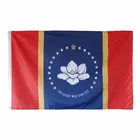 Xuthus Бесплатная доставка 90*150 см 5*3 фута новый флаг штата Миссисипи полиэстер баннер для украшения